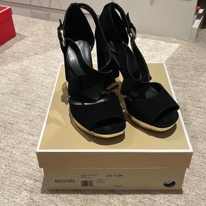 Michael Kors Valerie Platform Suede heels
